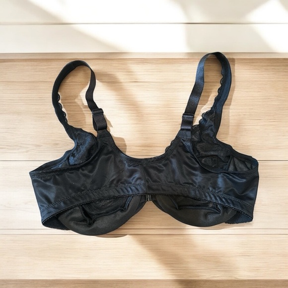 Glamorise Women’s Plus Size Wonderwire Lace Front-Closure Underwire Bra 9245 New - Picture 3 of 5